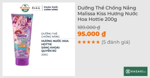 Dưỡng Thể Chống Nắng Malissa Kiss Hương Nước Hoa Hottie 200g