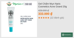Gel Chấm Mụn Naris Cosmetics Acne Grand 20g