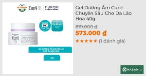 Gel Dưỡng Ẩm Curél Chuyên Sâu Cho Da Lão Hóa 40g