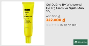 Gel Dưỡng By Wishtrend Hỗ Trợ Giảm Và Ngừa Mụn 30g