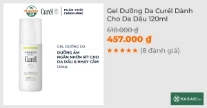 Gel Dưỡng Da Curél Dành Cho Da Dầu 120ml