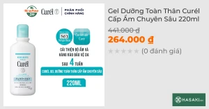 Gel Dưỡng Toàn Thân Curél Cấp Ẩm Chuyên Sâu 220ml