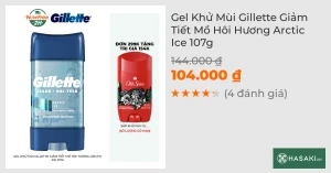 Gel Khử Mùi Gillette Giảm Tiết Mồ Hôi Hương Arctic Ice 107g