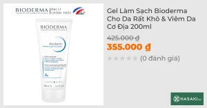 Gel Làm Sạch Bioderma Cho Da Rất Khô & Viêm Da Cơ Địa 200ml