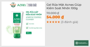 Gel Rửa Mặt Acnes Giúp Kiểm Soát Nhờn 100g