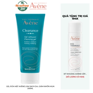 Gel Rửa Mặt Avène Làm Sạch Da, Giảm Nhờn Mụn 200ml