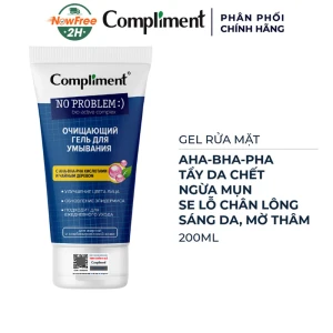 Gel Rửa Mặt Compliment AHA-BHA-PHA Tẩy Da Chết 200ml