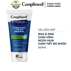 Gel Rửa Mặt Compliment BHA & Zinc Giảm Viêm Ngừa Mụn 200ml