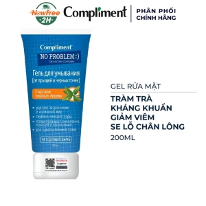Gel Rửa Mặt Compliment Tràm Trà Kháng Khuẩn Giảm Viêm 200ml