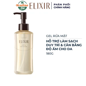 Gel Rửa Mặt Elixir Hỗ Trợ Làm Sạch, Dưỡng Ẩm 180g