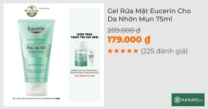 Gel Rửa Mặt Eucerin Cho Da Nhờn Mụn 75ml