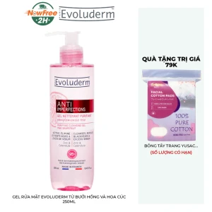 Gel Rửa Mặt Evoluderm Từ Bưởi Hồng Và Hoa Cúc 250ml
