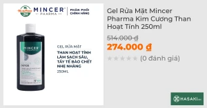 Gel Rửa Mặt Mincer Pharma Kim Cương Than Hoạt Tính 250ml
