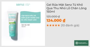 Gel Rửa Mặt Senz Từ Khổ Qua Thu Nhỏ Lỗ Chân Lông 150ml