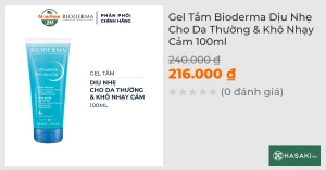 Gel Tắm Bioderma Dịu Nhẹ Cho Da Thường & Khô Nhạy Cảm 100ml