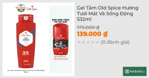 Gel Tắm Old Spice Hương Tươi Mát Và Sống Động 532ml