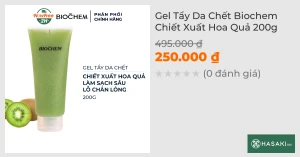 Gel Tẩy Da Chết Biochem Chiết Xuất Hoa Quả 200g