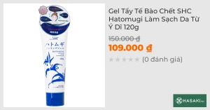 Gel Tẩy Tế Bào Chết SHC Hatomugi Làm Sạch Da Từ Ý Dĩ 120g