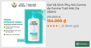 Gel Vệ Sinh Phụ Nữ Corine de Farme Tươi Mát Da 250ml