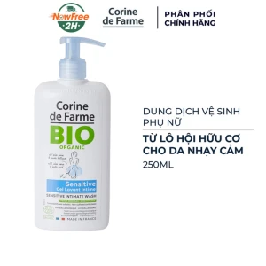 Gel Vệ Sinh Phụ Nữ Hữu Cơ Corine de Farme Da Nhạy Cảm 250ml