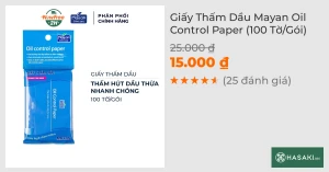 Giấy Thấm Dầu Mayan Oil Control Paper (100 Tờ/Gói)