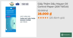 Giấy Thấm Dầu Mayan Oil Control Paper (200 Tờ/Gói)