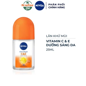 [Gift] Lăn Khử Mùi Nivea Dưỡng Sáng Vitamin C&E 25ml