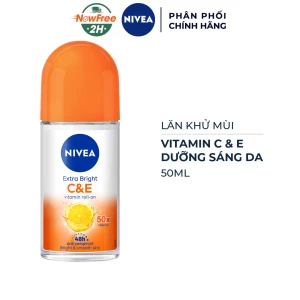 [Gift] Lăn Khử Mùi Nivea Dưỡng Sáng Vitamin C&E 50ml