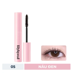 HSD 08/2025 Mascara Lilybyred Lâu Trôi Giữ Cong Mi Màu 05 Nâu Đen 6g