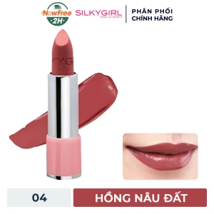 HSD 08/2025 Son Dưỡng Có Màu Silkygirl 04 Taupe - Hồng Nâu Đất 3.2g