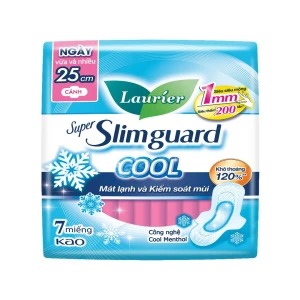 [HSD 09/2025] Băng Vệ Sinh Laurier Siêu Mỏng Mát Lạnh 25cm 7M