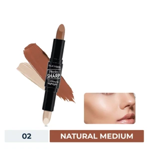 HSD 09/2025 Bút Tạo Khối Silkygirl 2 Đầu 02 Natural Medium 8g