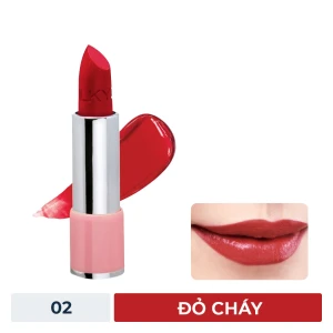 HSD 09/2025 Son Dưỡng Có Màu Silkygirl 02 Luscious - Đỏ Cháy 3.2g