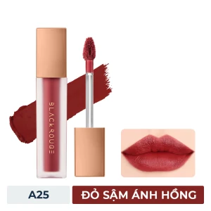 HSD 09/2025 Son Kem Lì Black Rouge A25 Pink Pillow Đỏ Sậm Ánh Hồng 4.5g