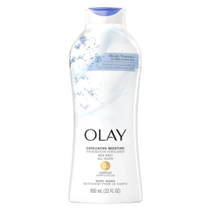 HSD 09/2025 Sữa Tắm Olay Tẩy Tế Bào Chết Với Hạt Muối Biển 650ml