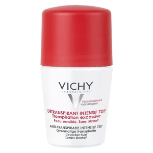 [HSD 10/2025] Lăn Khử Mùi Vichy Khô Thoáng Vùng Da Dưới Cánh Tay 72H 50ml