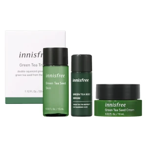HSD 10/2025 Mini Bộ Sản Phẩm Innisfree Dưỡng Ẩm Da Từ Trà Xanh 3 Món