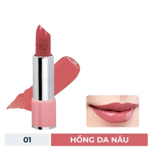 HSD 10/2025 Son Dưỡng Có Màu Silkygirl 01 Naked - Hồng Da Nâu 3.2g