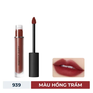 HSD 10/2025 Son Kem Perfect Diary 939 Màu Hồng Trầm 2.5g