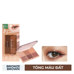 HSD 11/2025 Bảng Phấn Mắt Baby Bright Bronze Brown Tông Màu Đất 0.7g