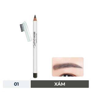 HSD 11/2025 Chì Kẻ Chân Mày Silkygirl Kèm Chổi Màu Xám 01 Grey