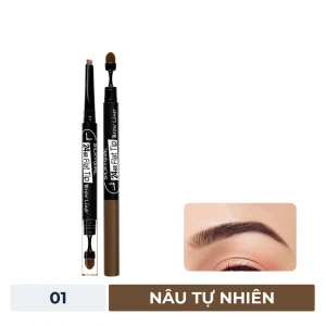 HSD 11/2025 Chì Kẻ Mày Silkygirl Hai Đầu Lâu Trôi 01 Nâu Tự Nhiên 0.15g