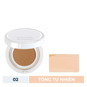 HSD 11/2025 Phấn Nước Silkygirl Tông Tự Nhiên 02 Natural Medium 15g
