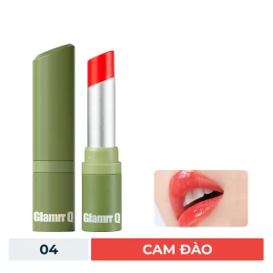 HSD 11/2025 Son Dưỡng Có Màu Glamrr Q Thuần Chay 04 Cam Đào 4.5g