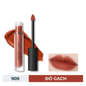 HSD 11/2025 Son Kem Perfect Diary 905 Màu Đỏ Gạch 2.5g