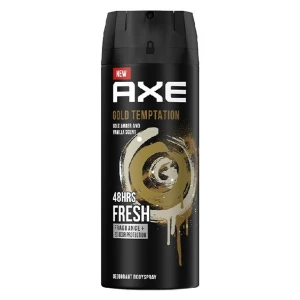 HSD 11/2025 Xịt Khử Mùi AXE Cho Nam Hương Nước Hoa Gold Temptation 135ml