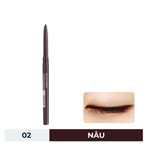 HSD 12/2025 Chì Kẻ Mắt Silkygirl Màu Nâu 02 Black Brown 0.28g