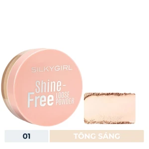 HSD 12/2025 Phấn Phủ Silkygirl Dạng Bột Giảm Nhờn Màu 01 Tông Sáng 10g