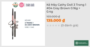 Kẻ Mày Cathy Doll 3 Trong 1 04 Gray Brown 0.16g 0.4g