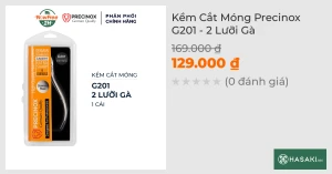 Kềm Cắt Móng Precinox G201 - 2 Lưỡi Gà